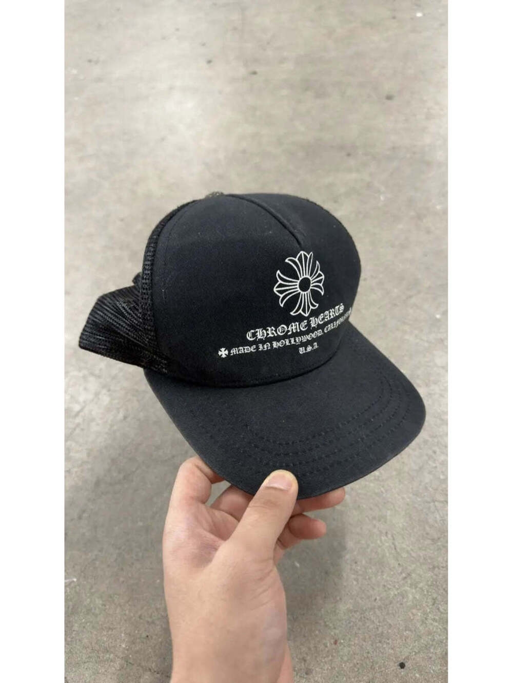 Chrome Hearts Printed Cross Trucker Hat 'Black'